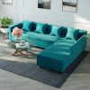 Wooden L-shape Sofa I SDC-355